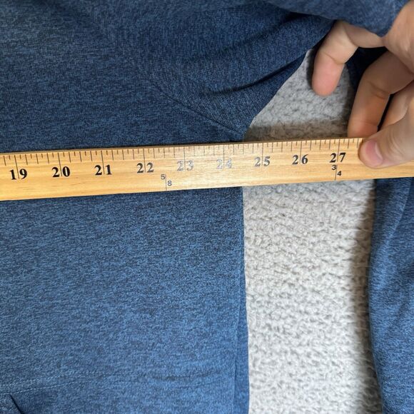 Nike Sweater Mens L Blue Therma Fit‎ Pullover Sweatshirt 1/4 Zip Long Sleeve - Picture 5 of 7